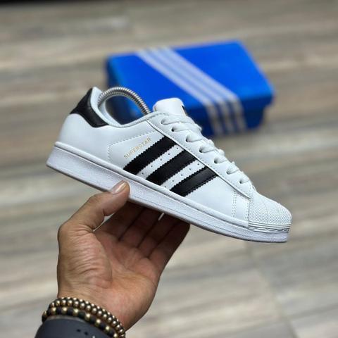 Adidas Super Star Clásica Blanca Negra